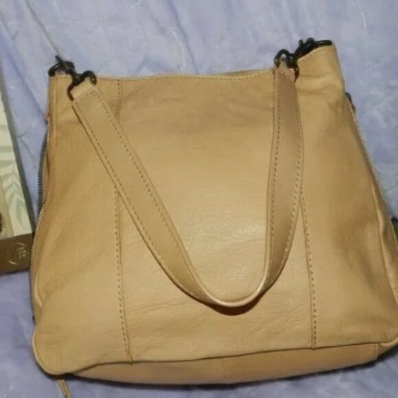 American Leather Genuine Leather Austin Shoulder Bag Cashew🆕⌚📦🏃💨🚚 - Picture 5 of 16